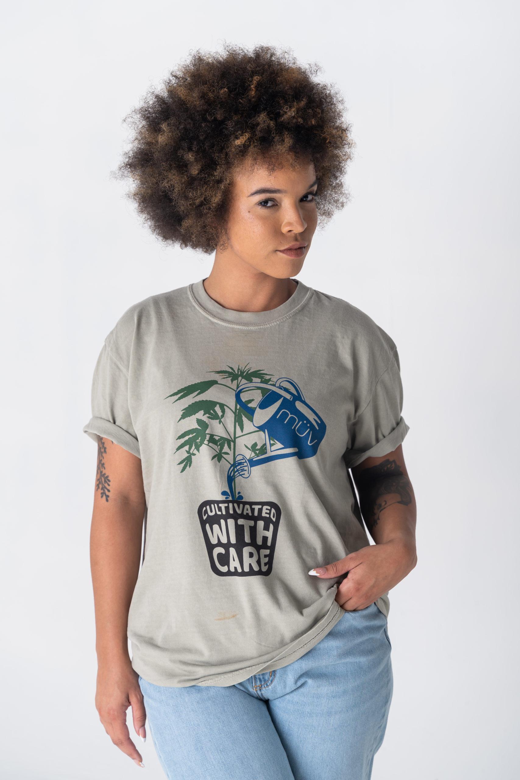 Cultivated with Care Cannabis Tee